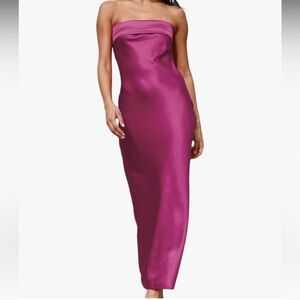 Realtrix Strapless Pink Dress